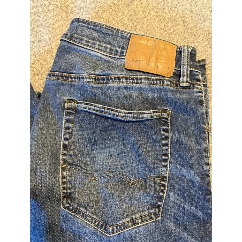 American Eagle Outfitters Airflex Jeans 36x30 Distressed‎ Stretch